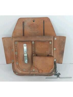 VTG Mcguire Nicholas Tool Pouch Top Grain Cowhide Leather No 438 USA NO BELT
